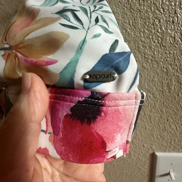 Rip Curl Floral Bralette with Pink and Blue - Picture 2 of 2
